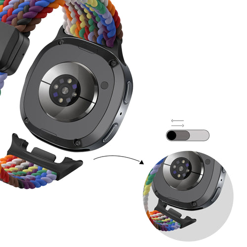 Bandz Samsung Galaxy Watch 9 - 44mm Magnetic Braided Strap (Colourful)