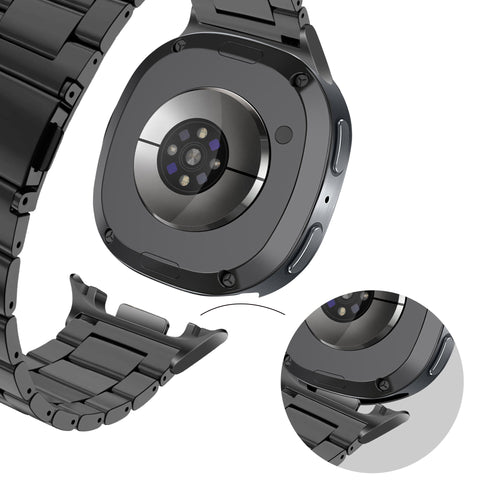 Bandz Bracelet acier 'Classic' Samsung Galaxy Watch 8 Classic (noir)