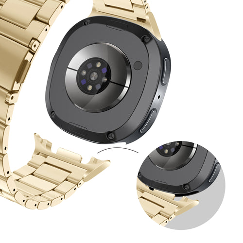Bandz Bracelet acier 'Classic' Samsung Galaxy Watch 8 Classic (retro doré)