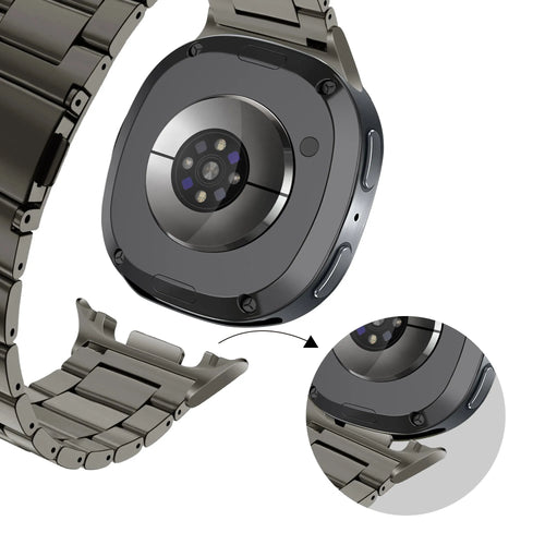 Bandz Samsung Galaxy Watch 8 - 44mm Steel Strap 'Classic' (Graphite)