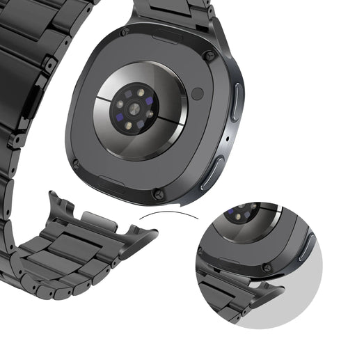 Bandz Bracelet acier 'Classic' Samsung Galaxy Watch 9 - 44mm (noir)