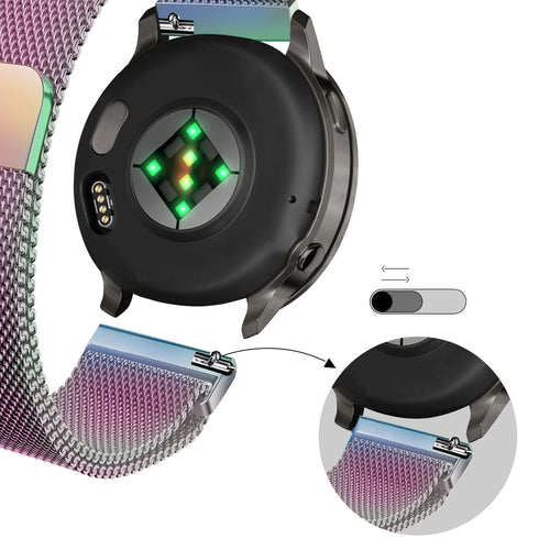 Bandz Garmin Forerunner 170 Milanese Loop Strap (Pearlescent)