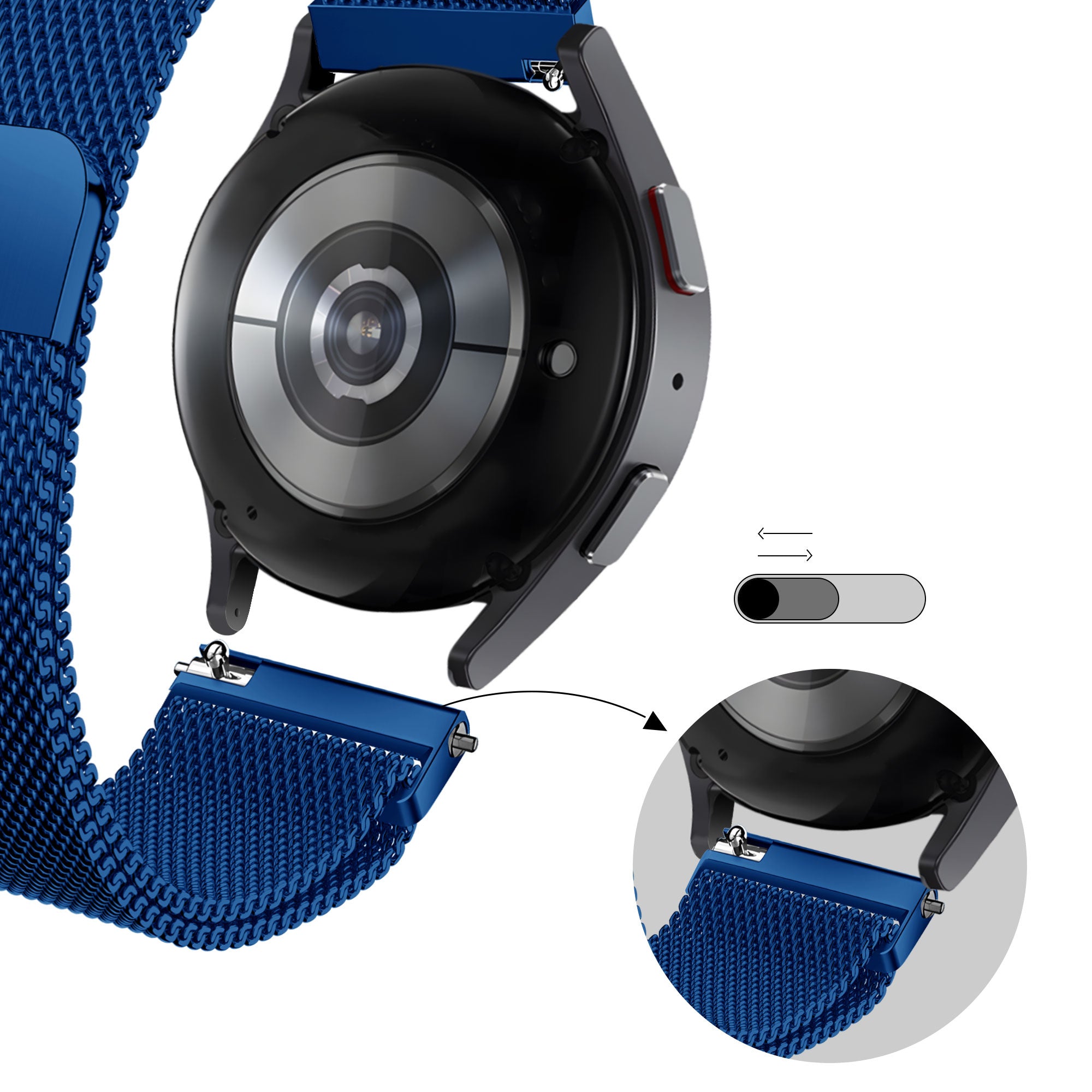 Bandz Bracelet milanais Loop Garmin Approach S40 (bleu)