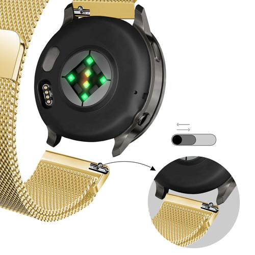 Bandz Bracelet milanais Loop Garmin Vivoactive 4s (or)