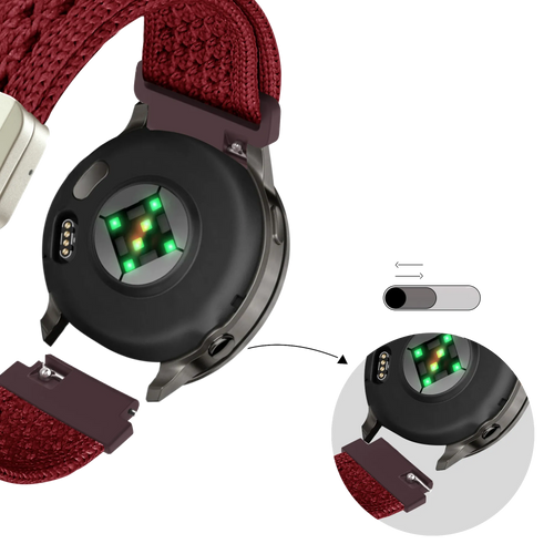 Bandz Bracelet nylon vintage Garmin Approach J1 (rouge)