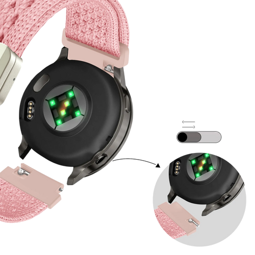 Bandz Bracelet nylon vintage Garmin Approach J1 (rose)