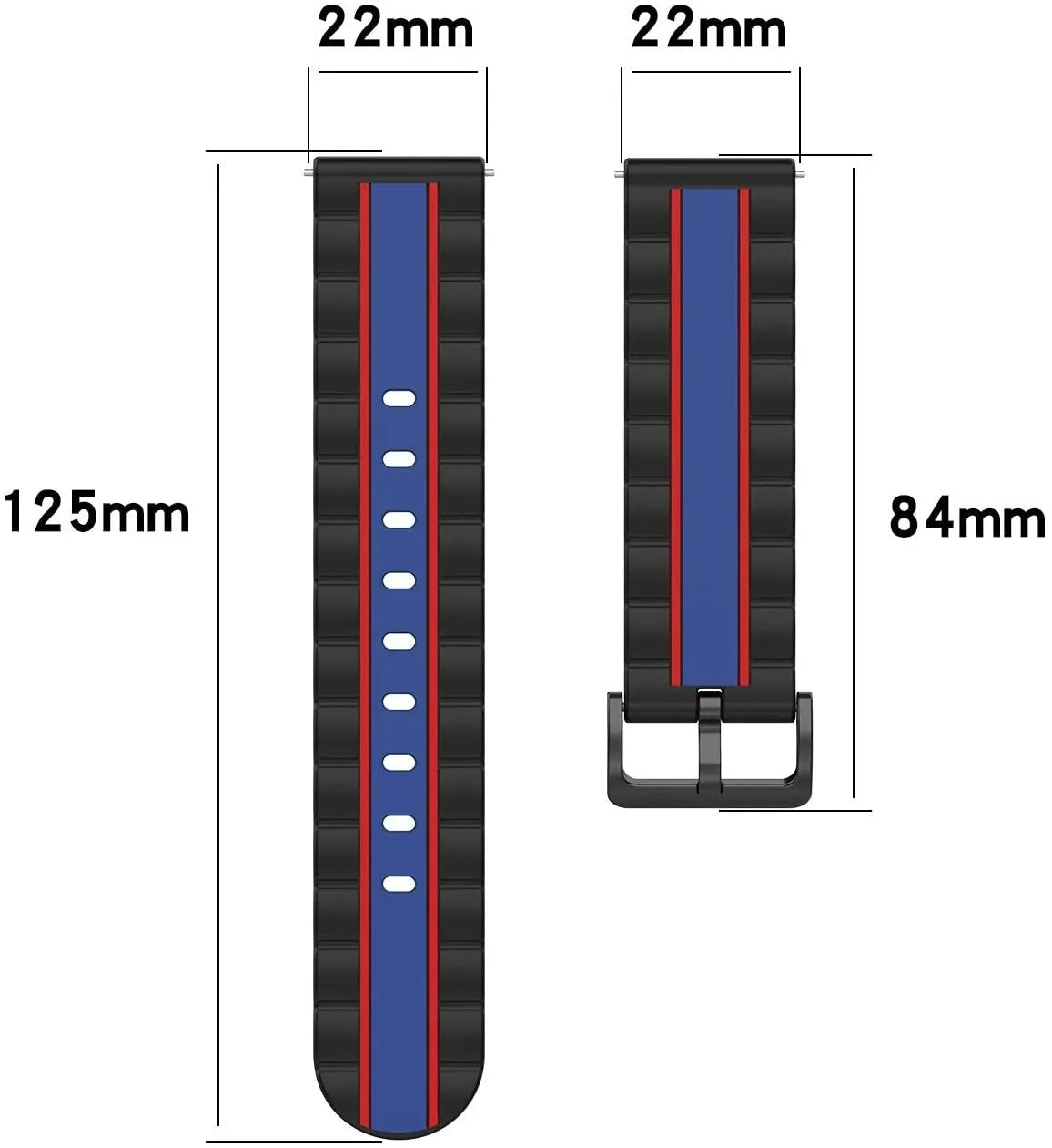 ICE Fit 1.78 Special Edition Strap (Black/Blue)