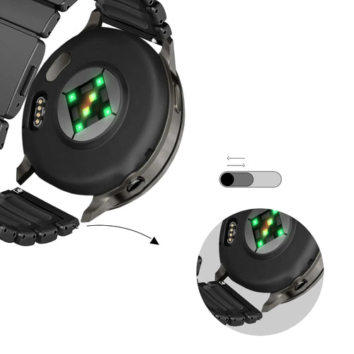 Bandz Bracelet titane 'Hybrid' ICE Fit 1.78 (noir)