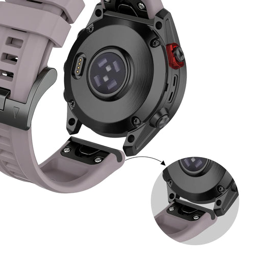 Bandz Bracelet silicone 'Classic' Garmin Descent Mk2S (lavande gris)