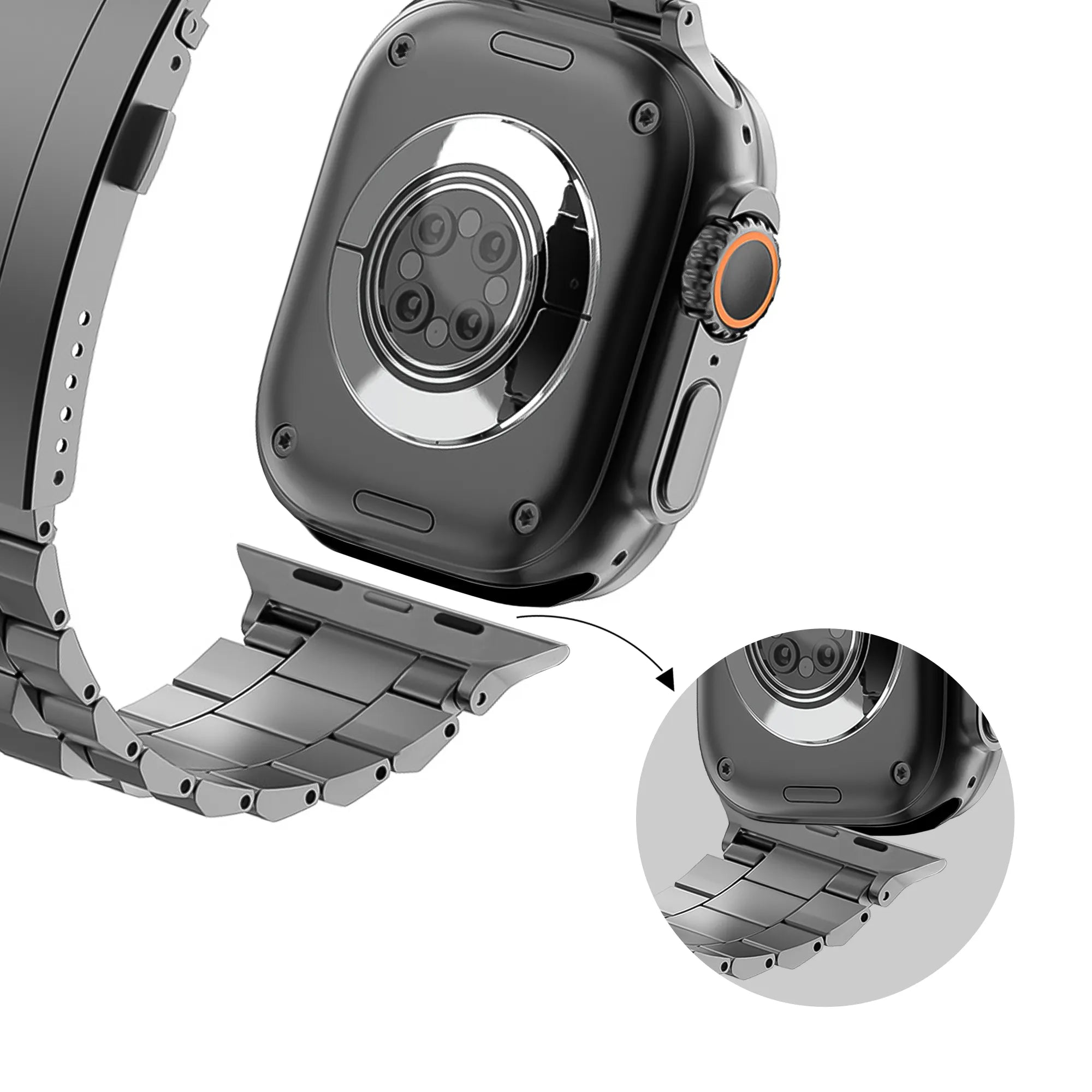Bandz Bracelet titane Apple Watch (graphite)