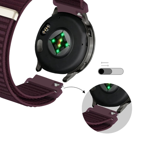Bandz Bracelet nylon ondulé Garmin Bounce 2 (violet foncé)