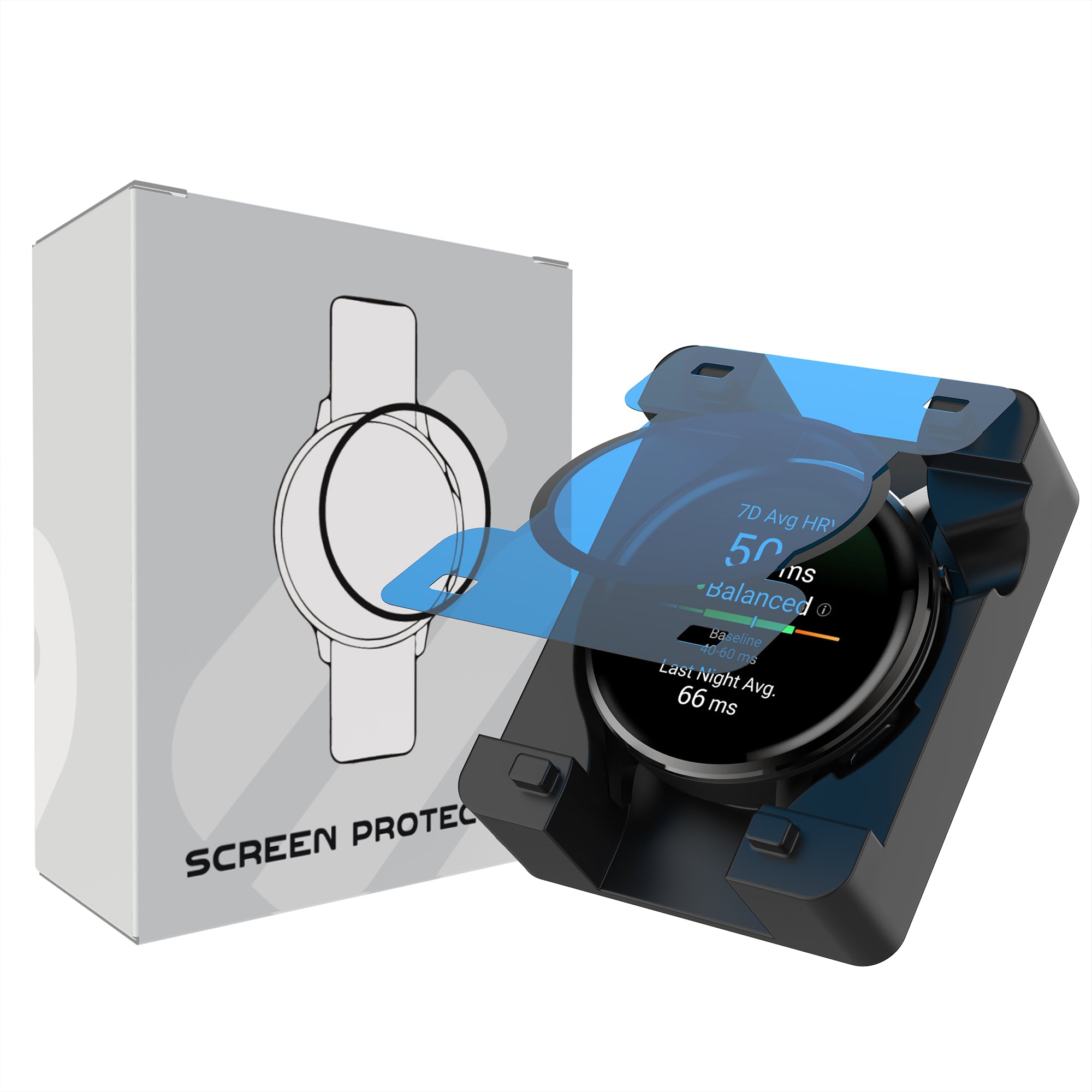 Protection d'écran avec outil de pose en un clic - Garmin Venu 4 - 45mm