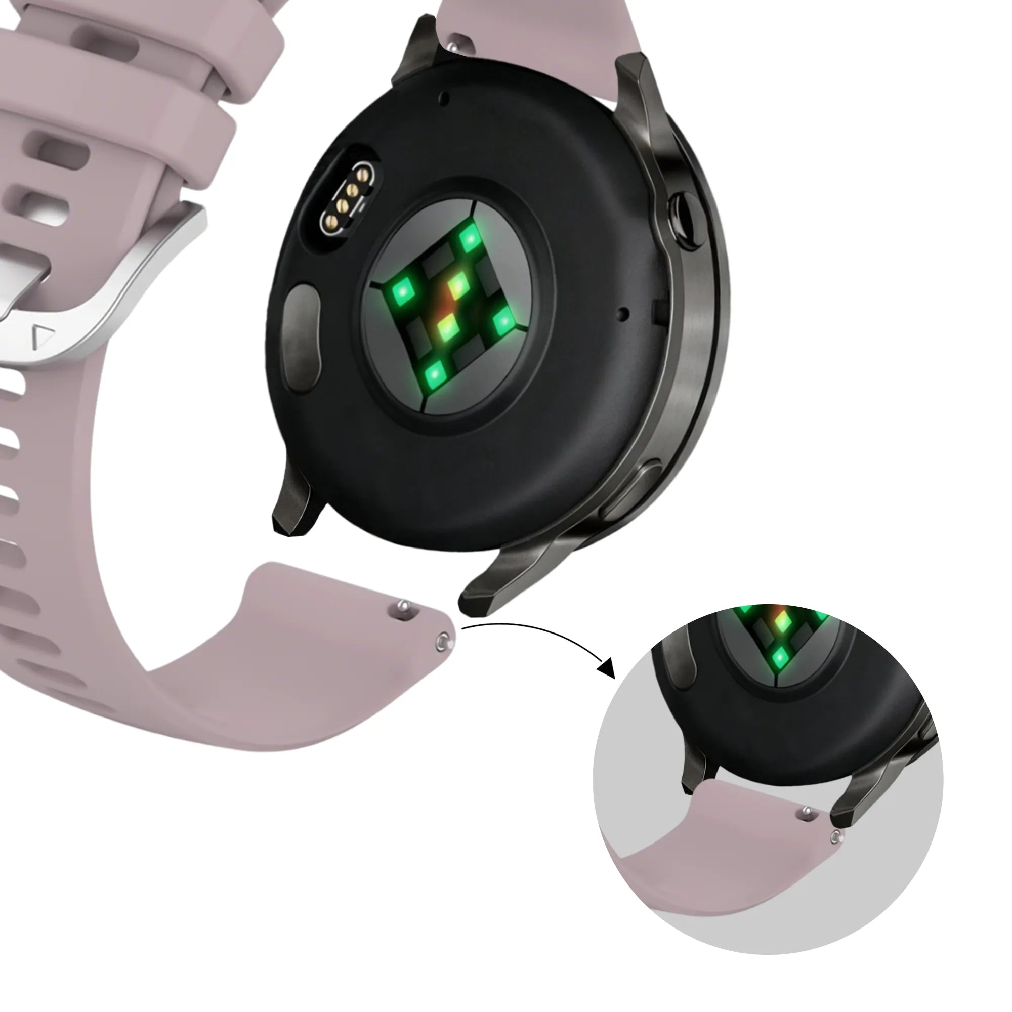 Bandz Bracelet silicone 'Classic' Garmin Venu 2s (lavande)