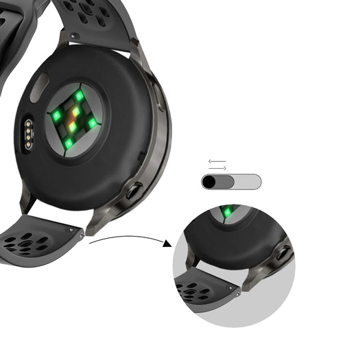 Bandz Bracelet silicone 'Air' Garmin Venu 2 (gris foncé)