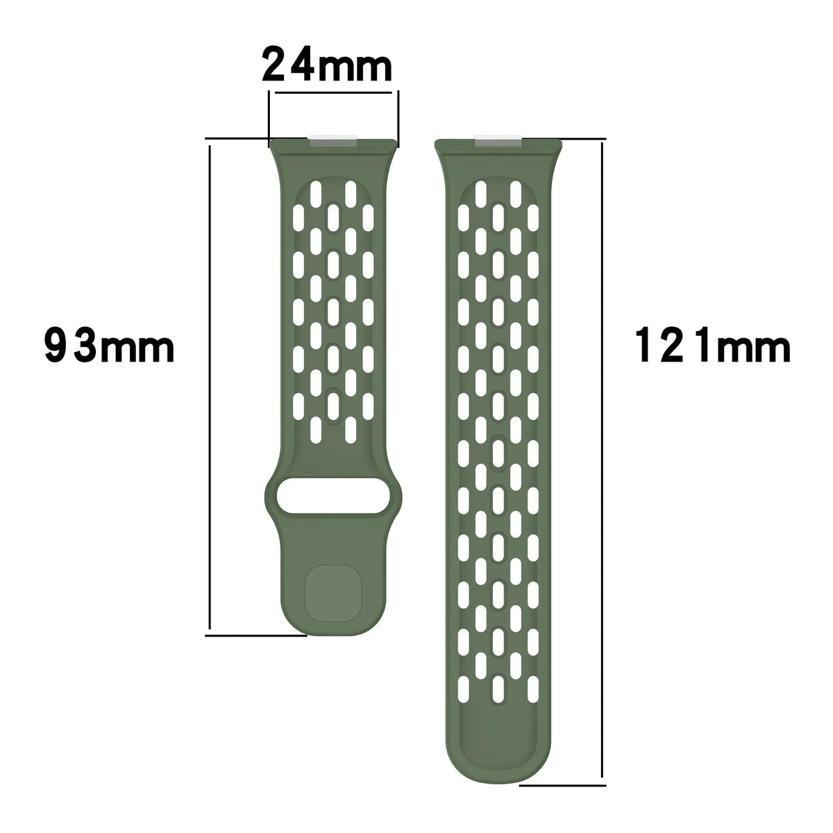 Huawei Watch Fit 4 Silicone Air Strap (Dark Green)