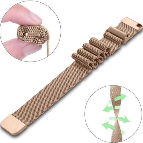 Bracelet Milanais Huawei Watch GT 5 Pro 42mm (or rose)