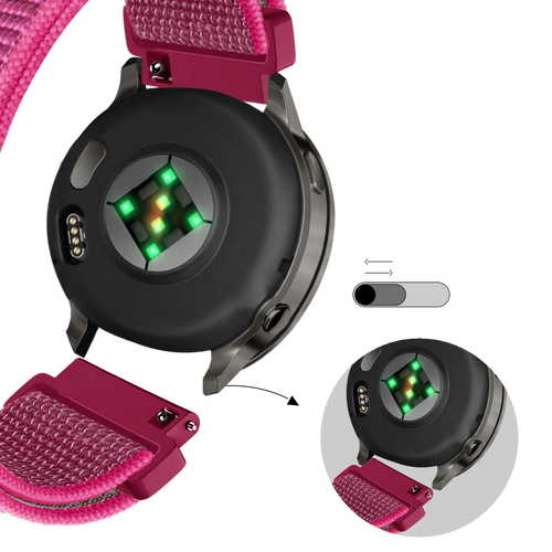Bandz Garmin Forerunner 70 Nylon Loop Strap (Dragonfruit)