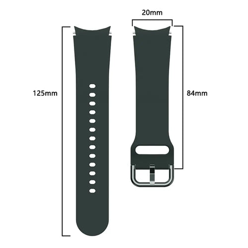 Bracelet silicone boucle Samsung Galaxy Watch 4 - 40mm (vert foncé)