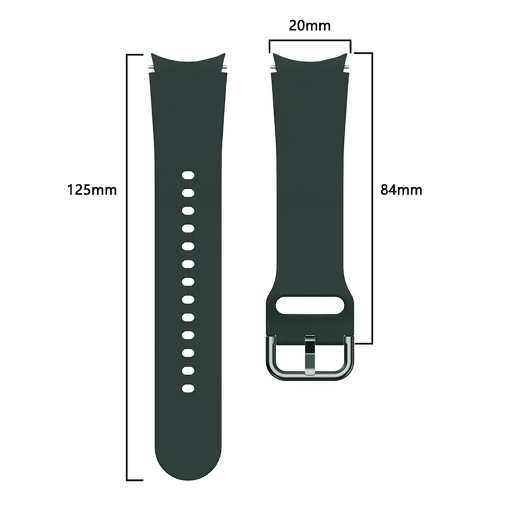 Bracelet silicone boucle Samsung Galaxy Watch 4 - 40mm (vert foncé)