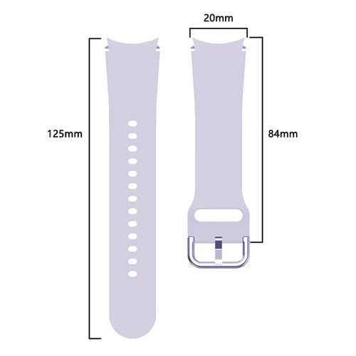 Samsung Galaxy Watch 4 - 40mm Buckled Silicone Strap (Light Purple)