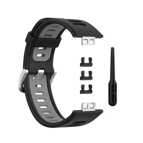 Bracelet sport bouclé Huawei Watch Fit SE (noir/gris)