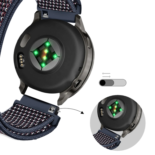 Bandz Bracelet nylon à boucle Garmin Forerunner 70 (indigo)