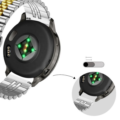 Bandz Bracelet acier 'Jubilee' Garmin Venu 4 - 41mm (argent/or)