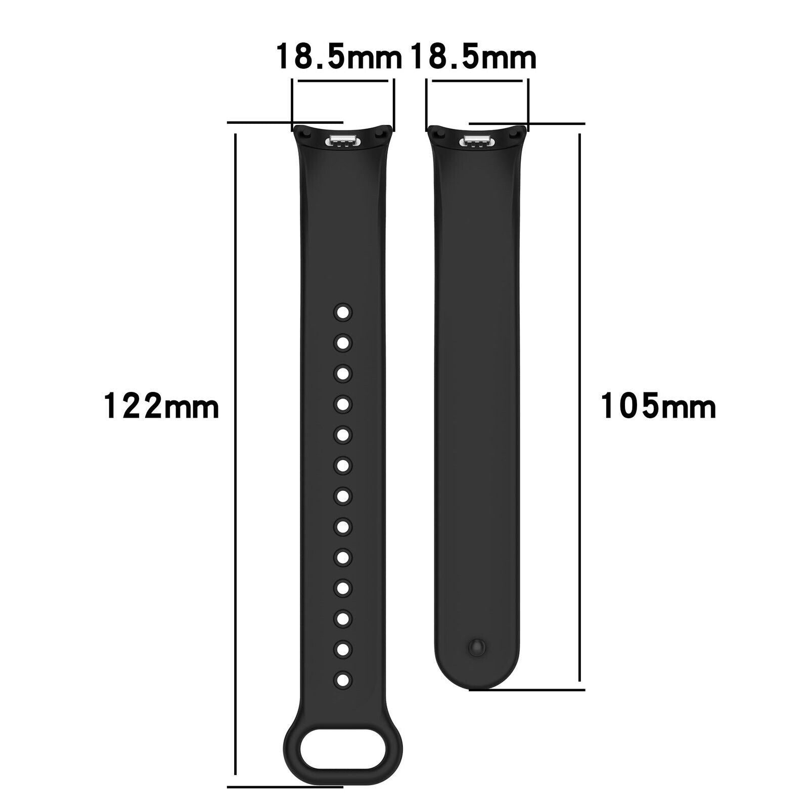 Bracelet silicone Xiaomi Smart Band 10 (noir)