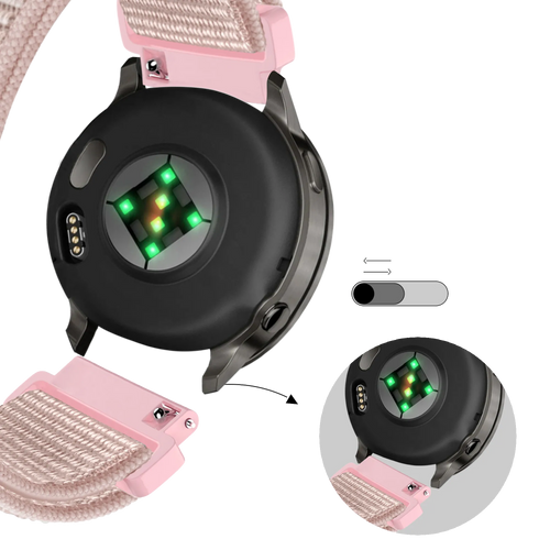 Bandz Bracelet nylon à boucle Garmin Forerunner 70 (or rose)