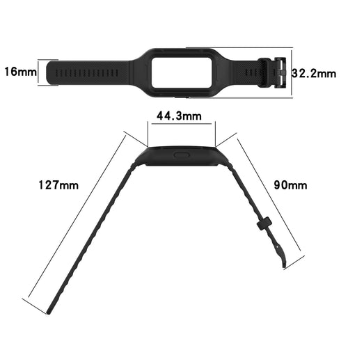 Bracelet TPU avec cadre Huawei Band 10 (noir)
