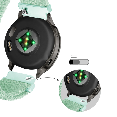Bandz Bracelet tressé réglable Garmin Venu 4 - 41mm (turquoise)