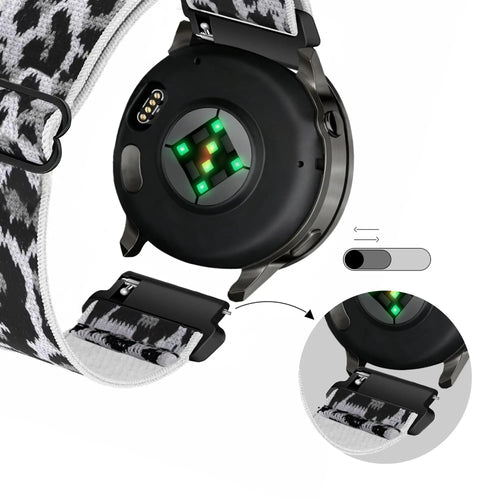 Bandz Denver SW 162 Elastic Nylon Strap (White Leopard)