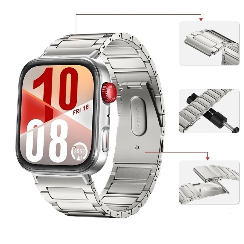 Bracelet en titane pour Huawei Watch Fit 4 Pro (argenté)