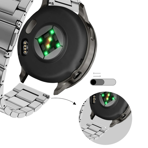 Bandz Bracelet acier 'Classic' Garmin Forerunner 70 (argent)