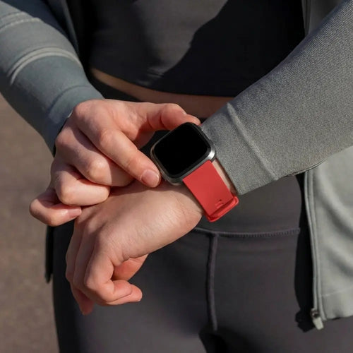 Fitbit Versa-Versa 2 Silicone Strap (Red)