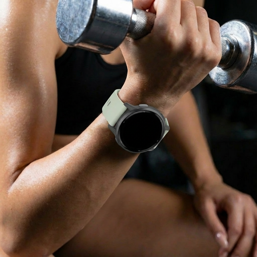 Garmin Forerunner 165 Silicone Classic Strap (Light Green)