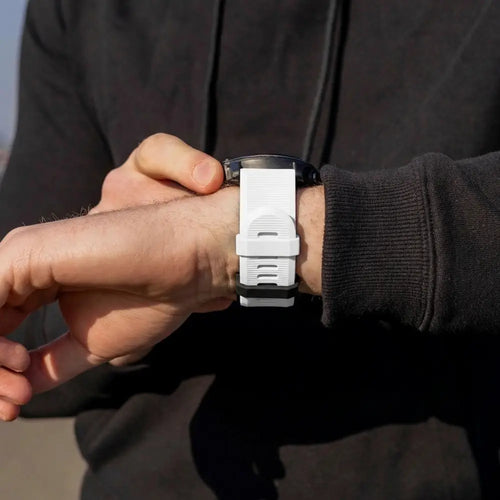 Bracelet silicone Garmin Fenix 7 (blanc)