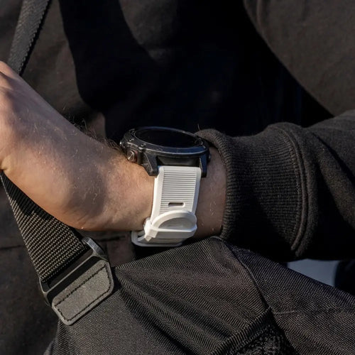 Bracelet silicone Garmin Fenix 7 (blanc)