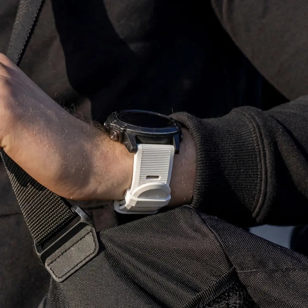 Bracelet silicone Garmin Fenix 7 (blanc)