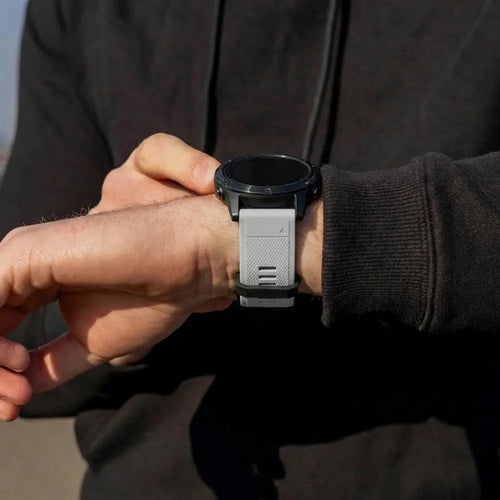 Bracelet silicone Garmin Fenix 7 (gris)