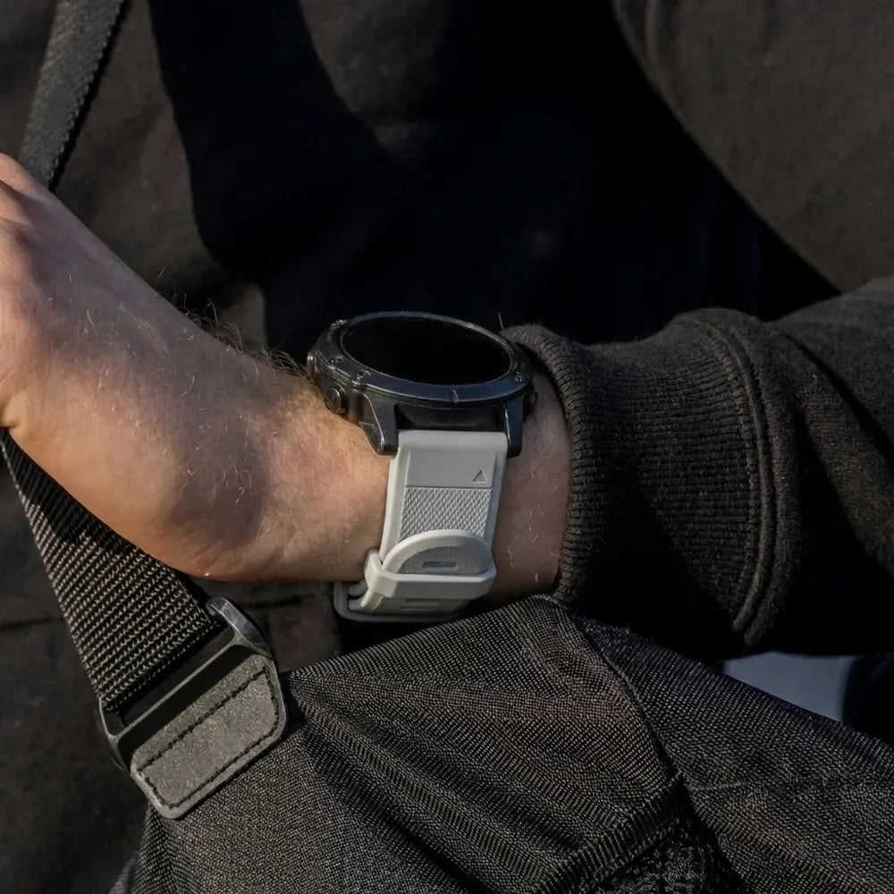 Bracelet silicone Garmin Fenix 7 (gris)
