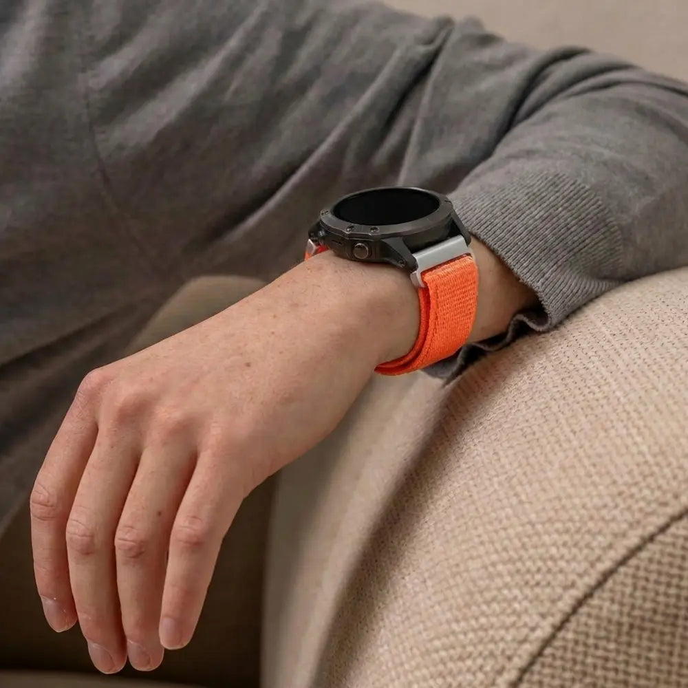 Garmin Fenix 7 Nylon Strap (Orange)