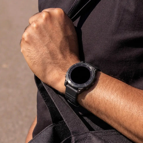 Garmin Fenix 5x / 6x Outdoor Silicone Strap (Black)