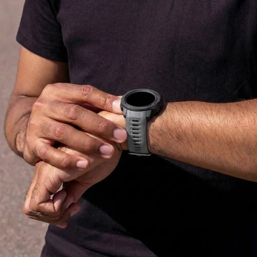 Garmin Instinct 2s Silicone Strap (Dark Gray)