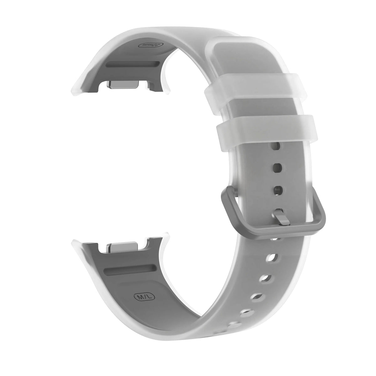 Bracelet silicone jelly Samsung Galaxy Watch 9 - 44mm (gris)