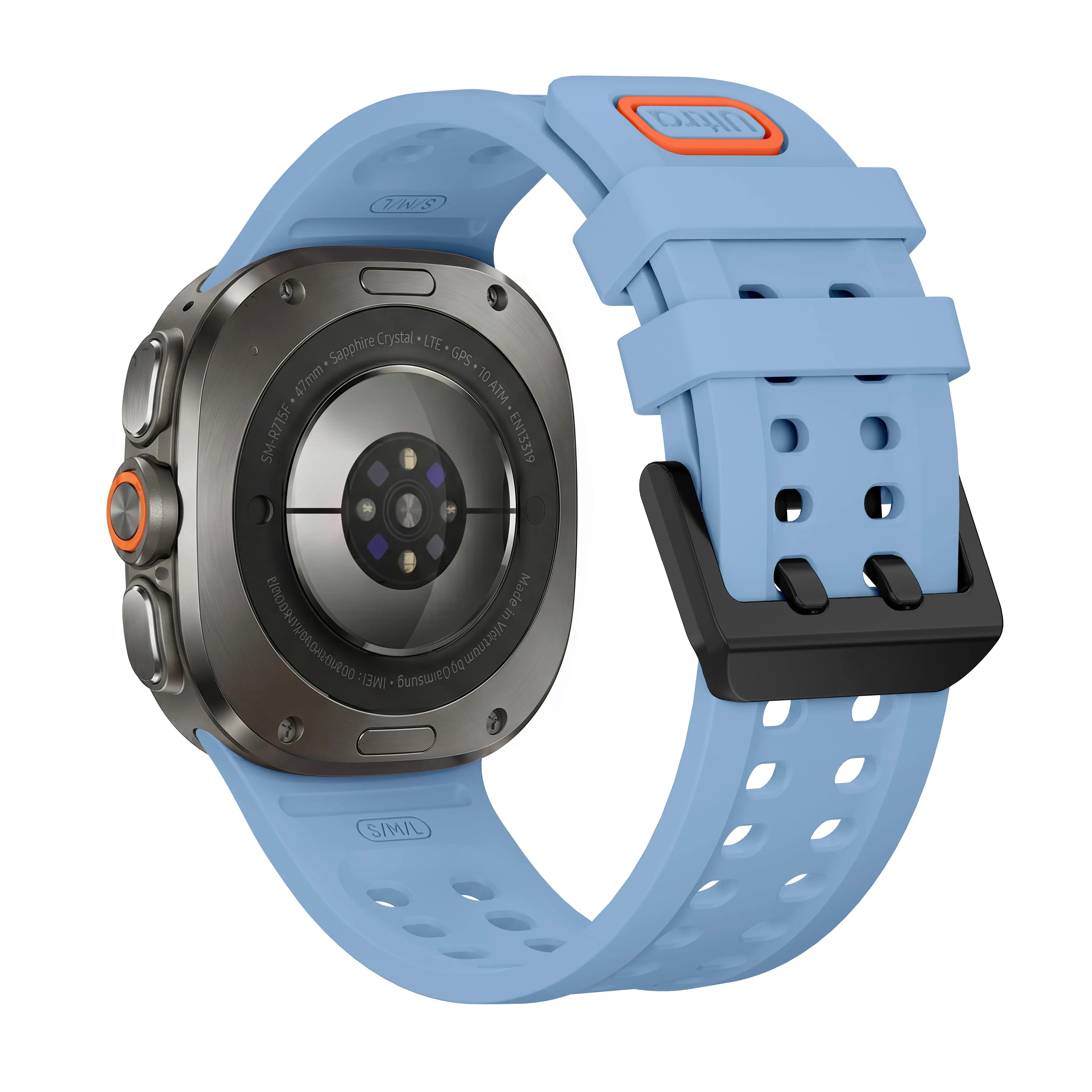 Bracelet silicone Samsung Galaxy Watch Ultra 2 (grisbleu)