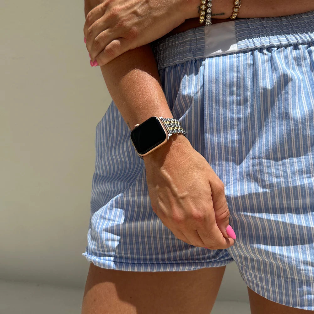 Bracelet acier xoxo Wildhearts Apple Watch (argenté/doré)