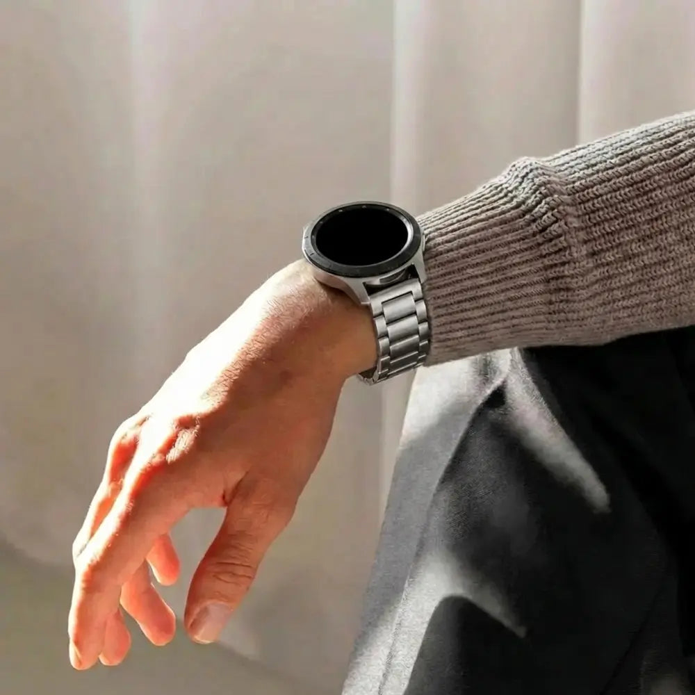 Bracelet acier Samsung Galaxy Watch 46mm (argent)