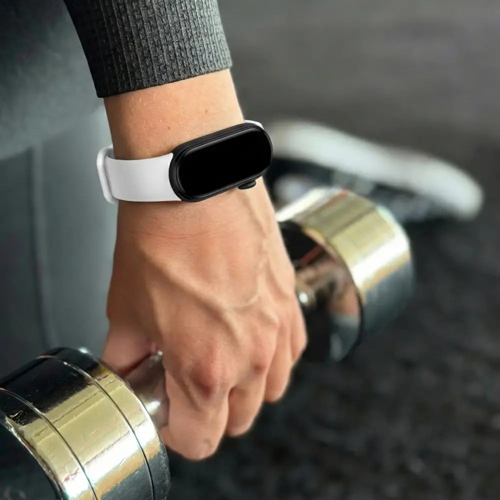 Bracelet silicone Xiaomi Mi Band 6 (Blanc) 