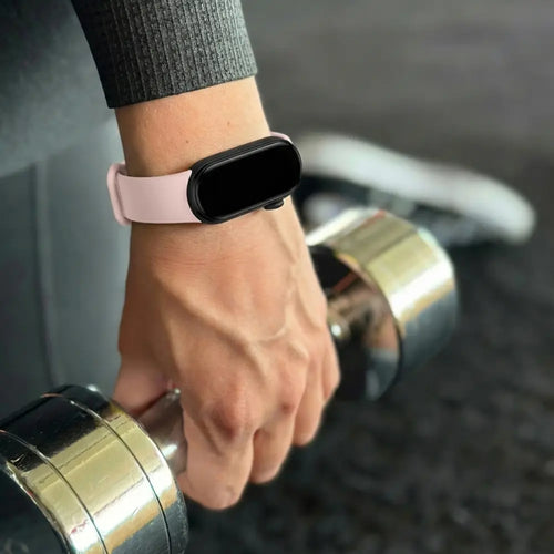 Bracelet silicone Xiaomi Mi Band 6 (rose clair)